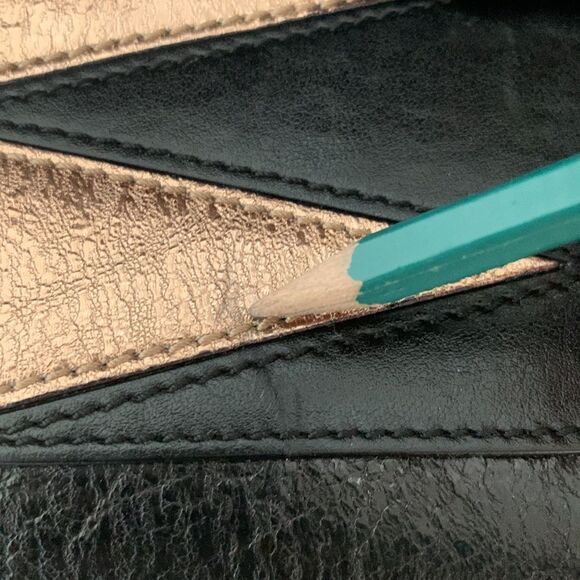 Coveted Dannijo Beckett Black Leather Clutch - 2014 Metallic Geometric Crossbody - Picture 11 of 12